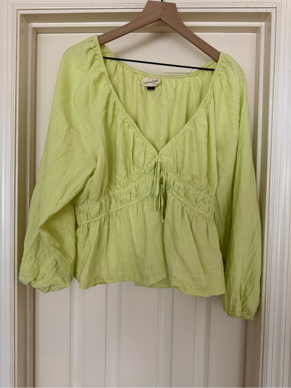 Light Green Peasant Blouse - Universal Threads